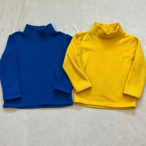 Lot of 2 Fleece Mockneck Sweatshirts